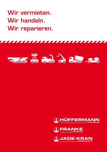 Broschüre "Leistungsübersicht" - Hüffermann Krandienst GmbH