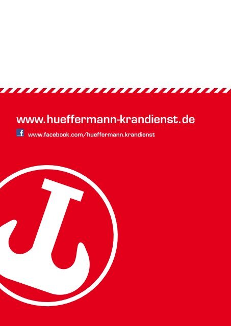 Broschüre "Leistungsübersicht" - Hüffermann Krandienst GmbH
