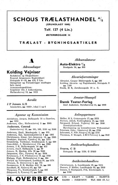 Fagregister 1957-58 - Kolding Kommune