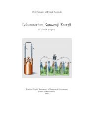 Laboratorium Konwersji Energii - Wydział Fizyki Technicznej i ...