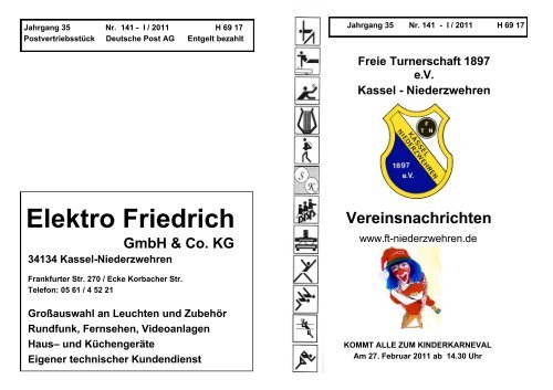 Elektro Friedrich Freie Turnerschaft 1897 Kassel Niederzwehren