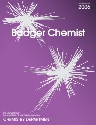 Badger Chemist - Department of Chemistry - University of Wisconsin ...