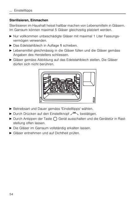 Bedienungsanleitung V-Zug Steamer Steam S - Elektroshop24