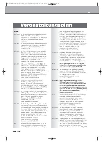 Veranstaltungsplan - Lahntal Ballonteam