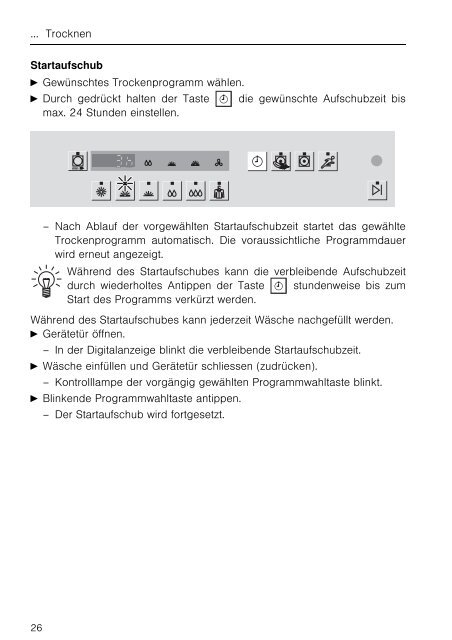 Bedienungsanleitung V-Zug Wäschetrockner Adora ... - Elektroshop24