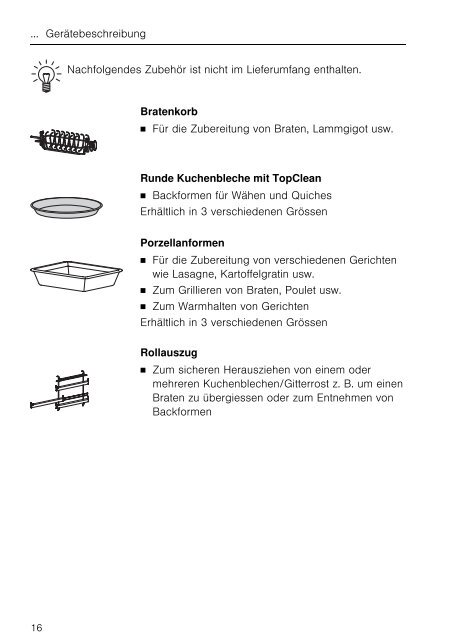 Bedienungsanleitung V-Zug Backofen Combair SL - Elektroshop24