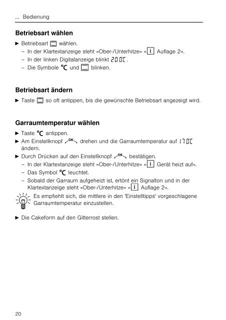 Bedienungsanleitung V-Zug Backofen Combair SL - Elektroshop24