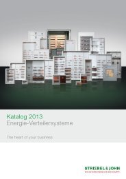 Katalog 2013 Energie-Verteilersysteme - Striebel & John