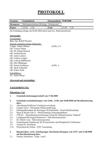 5. Gemeinderatssitzung (405 KB) - .PDF - Brixlegg - Land Tirol