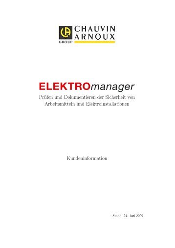 ELEKTROmanager - der MEBEDO GmbH