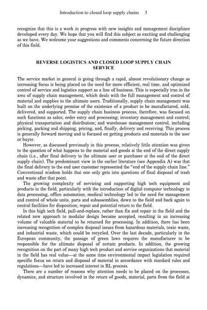 Loop Reverse Logistics Introduction