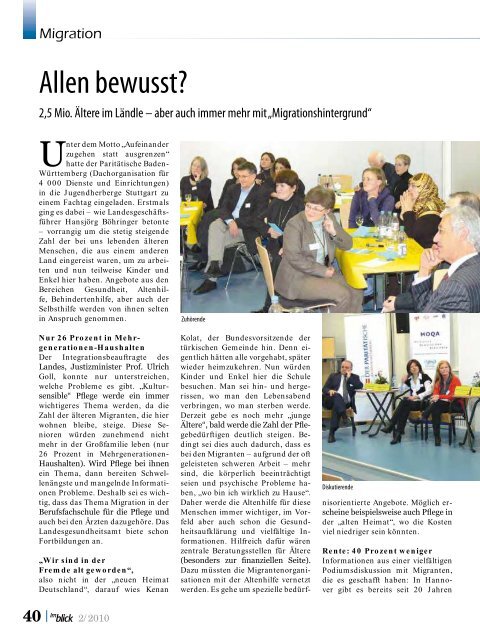 Ausgabe 02/2010 - Der Landesseniorenrat Baden-Württemberg eV