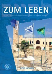 zum leben - Sächsische Israelfreunde eV