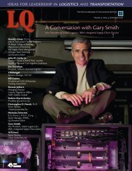 A Conversation with Gary Smith - Logistics Quarterly