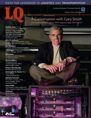 A Conversation with Gary Smith - Logistics Quarterly