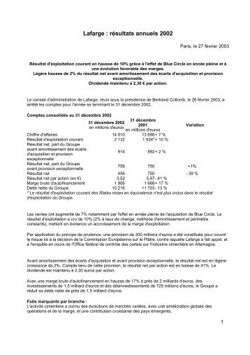 Lafarge document