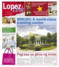 MMLDC: A world-class training center - Lopez Holdings Corporation