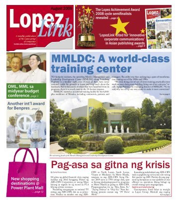 MMLDC: A world-class training center - Lopez Holdings Corporation