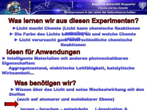 Experimente im Chemieunterricht - Chemie und ihre Didaktik ...