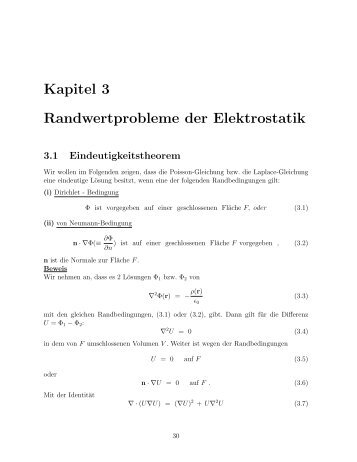 Kapitel 3 Randwertprobleme der Elektrostatik