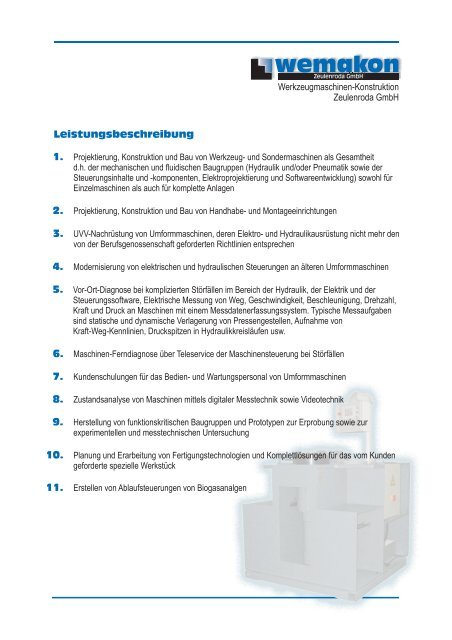 Unternehmensprofil - wemakon Zeulenroda GmbH