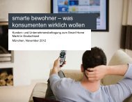 Beitrag Smarte Bewohner: Was Konsumenten ... - Connected Living