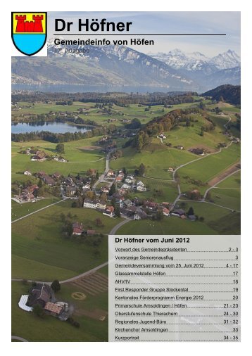 Dr Höfner vom Juni 2012 - Höfen