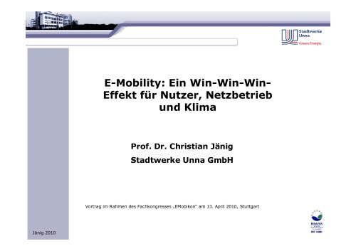 E-Mobility: Ein Win-Win-Win- Effekt für Nutzer, Netzbetrieb und Klima