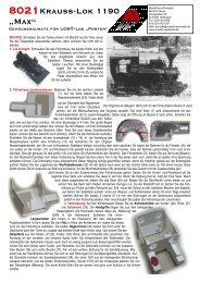 8021Krauss-Lok 1190 „Max“ - Die Modellbau-Werkstatt Bertram Heyn