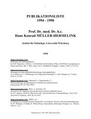 PUBLIKATIONSLISTE 1994 - Pathologisches Institut - Universität ...