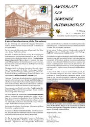 Amtsblatt Dezember 2012 - Gemeinde Altenkunstadt