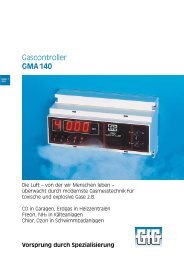 Gascontroller GMA 140 – Alarmausführung