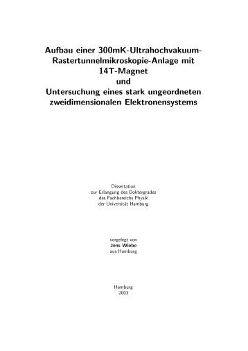 Volltext - Fachbereich Physik - Universität Hamburg