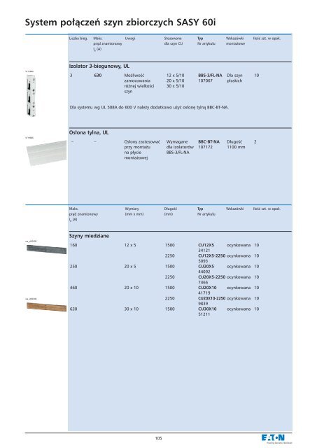 Rozdzielnice i obudowy do 2500 A - katalog 2010 - Moeller