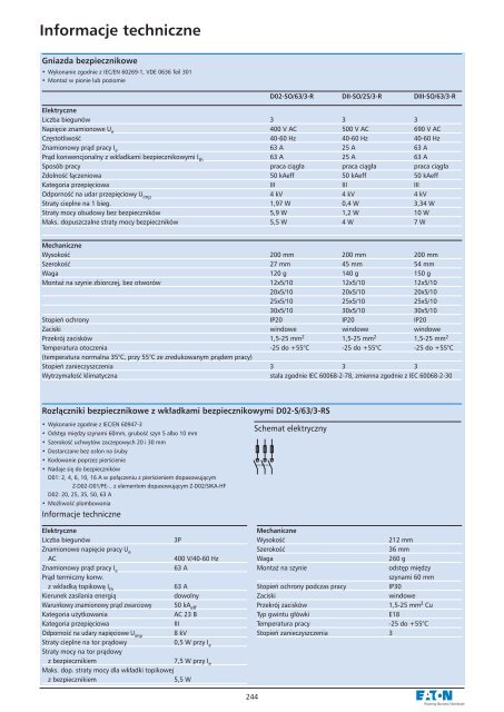 Rozdzielnice i obudowy do 2500 A - katalog 2010 - Moeller