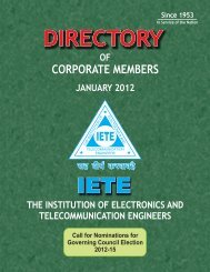 CORPORATE MEMBERS - IETE - elan