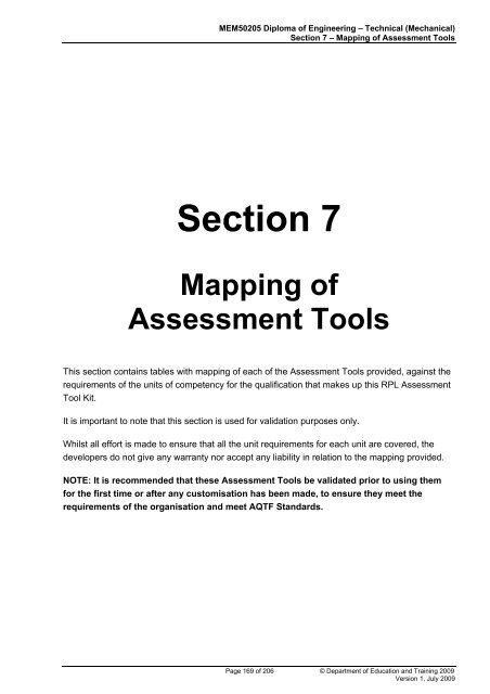 (RPL) Assessment Tool Kit - WestOne