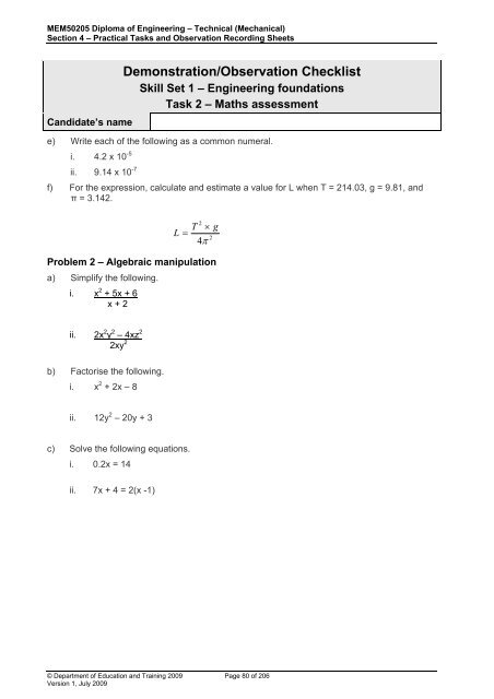 (RPL) Assessment Tool Kit - WestOne