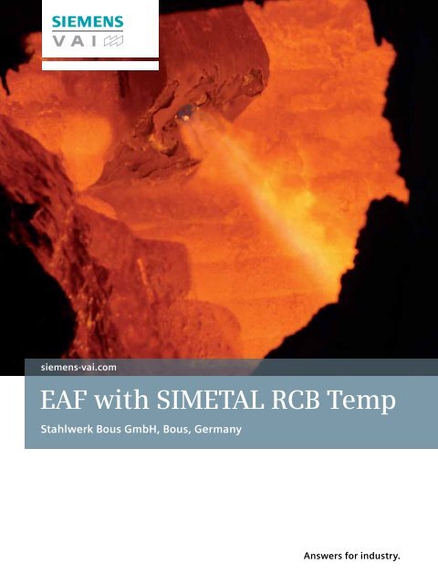 EAF with SIMETAL RCB Temp