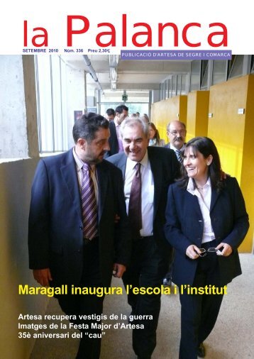 Maragall inaugura l'escola i l'institut - La Palanca
