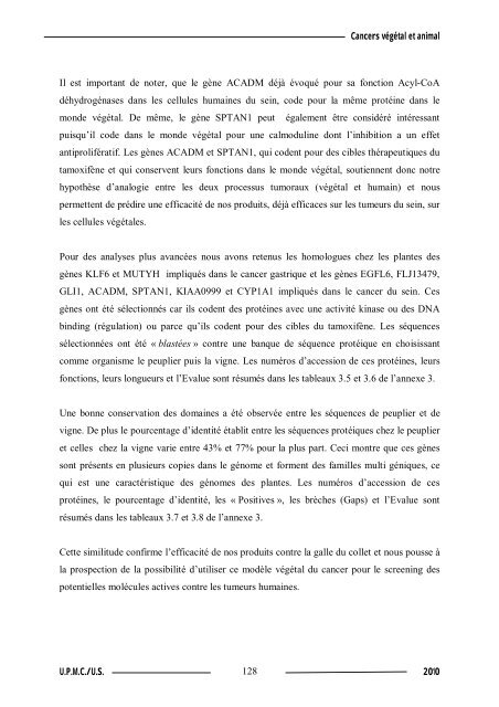 Synthèse de composés organométalliques et évaluation de leurs activités biologiques....