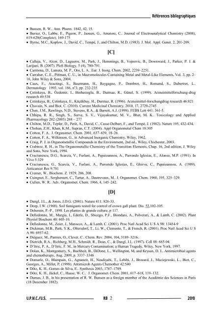 Synthèse de composés organométalliques et évaluation de leurs activités biologiques....