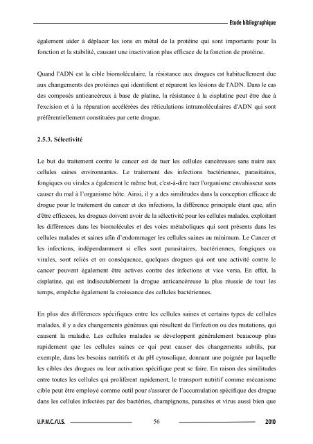 Synthèse de composés organométalliques et évaluation de leurs activités biologiques....