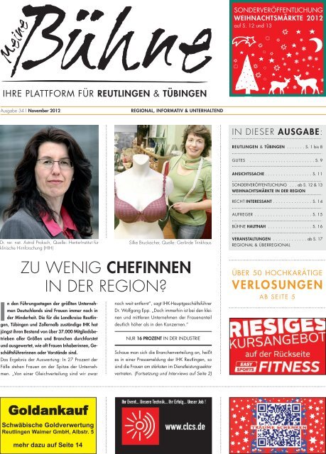 Meine Bühne - Die regionale Veranstaltungszeitung für Reutlingen, Tübingen und Stuttgart