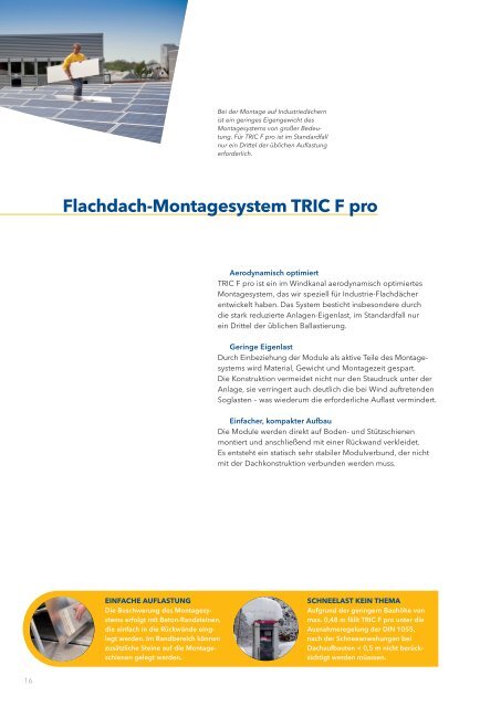 Montagegestell für Solarstromanlagen Tric www.oeko-energie.de