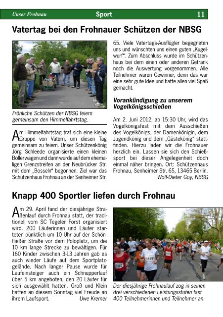 "Unser Frohnau" Juni 2012