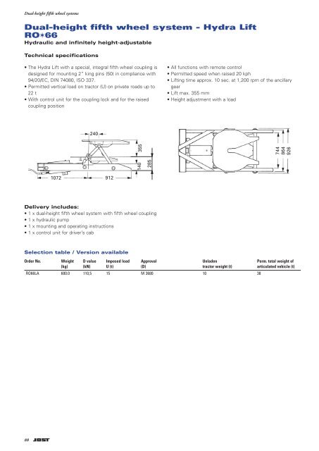 Products for articulated vehicle semi-trailers trailers