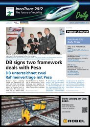 DB signs two framework deals with Pesa - Railway Gazette