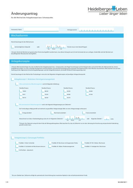 Änderungsantrag Fondsanlage_0211_cl - Heidelberger Leben