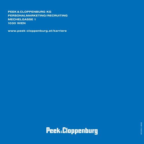Handelsfachwirte - Karriere - Peek & Cloppenburg
